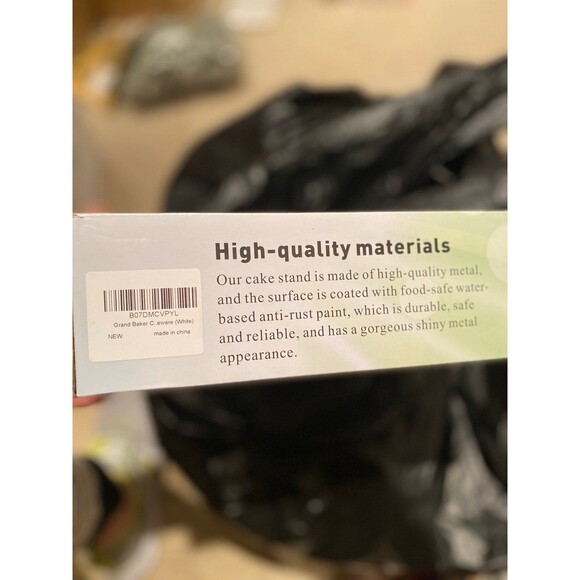 New in box 10” Metal Cake Holder Stand For Wedding Reception Birthday Parties - Picture 12 of 12